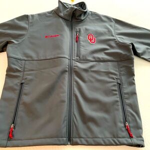 Columbia licensed “Oklahoma/OU” jacket, Gray, Extra Large